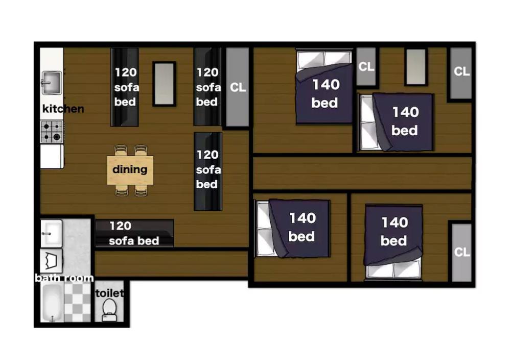 오사카 Sakuragawa House 아파트 외부 사진